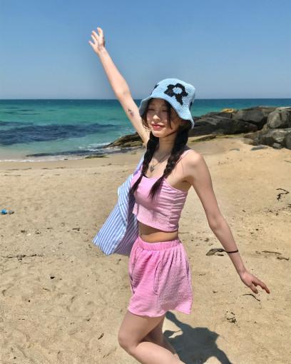 Raya bikini 라야 비키니 링클 수영복 세트 비치웨어 스윔웨어 패드