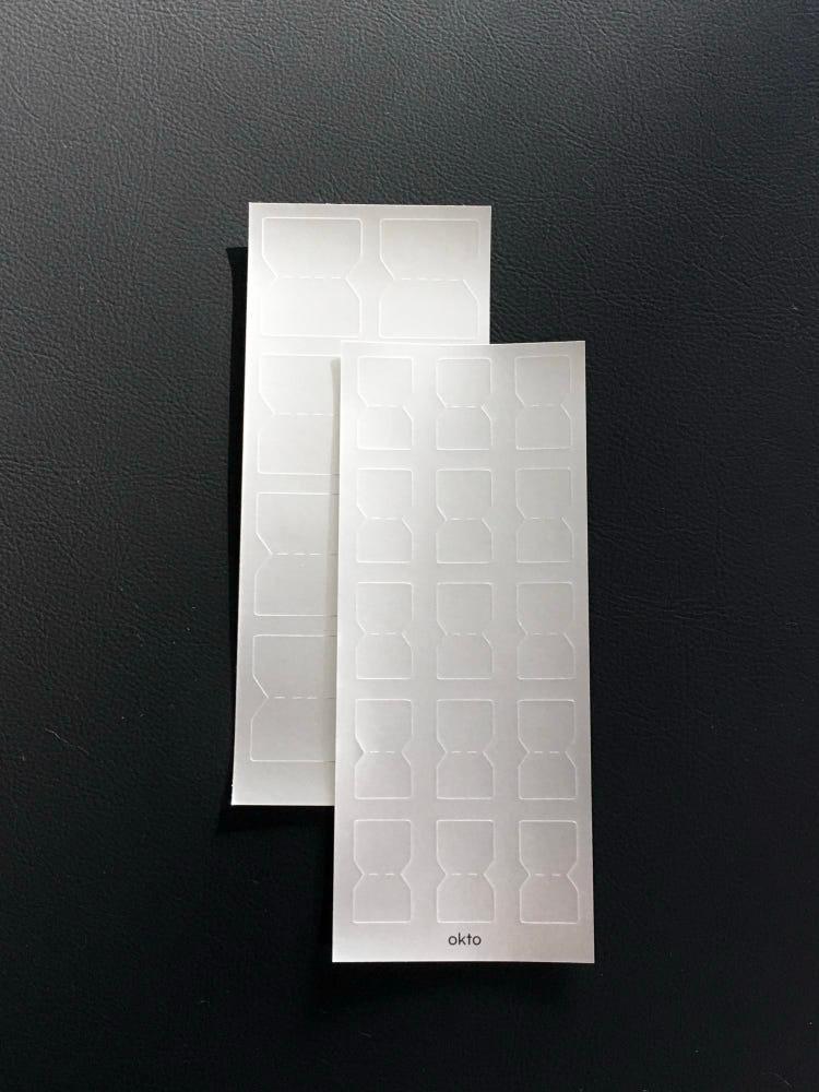 [옥토] 실버 인덱스 스티커 / silver index sticker