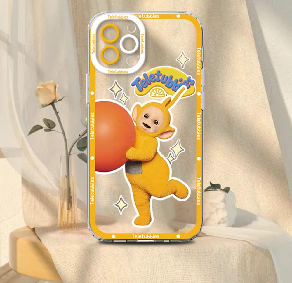 텔레토비 빈티지 귀여운 레트로 핸드폰케이스 젤리 투명 유니크한 뽀 나나 커버 아이폰케이스