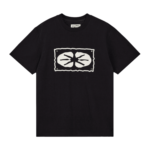 [ERTR] Star Logo Nail 1/2 T-Shirt Black