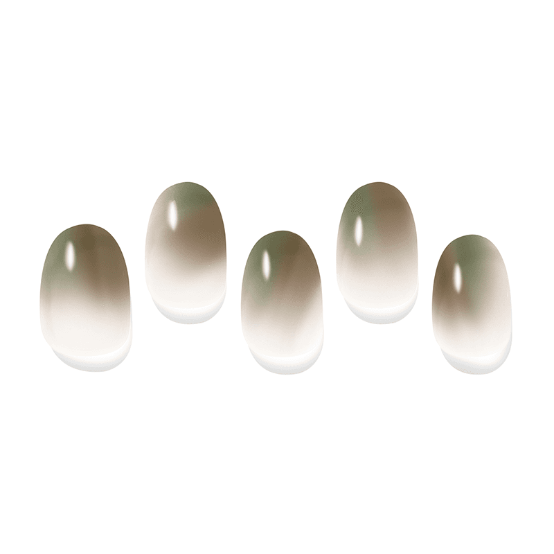 브러쉬드 카키 네일