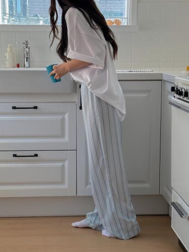 얇은 잠옷바지 스트라이프잠옷 봄 여름 잠옷