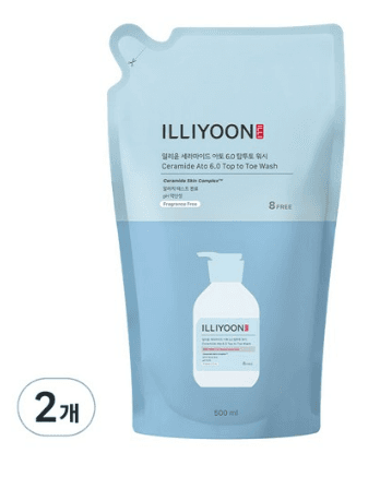 일리윤 세라마이드 아토 6.0 탑투토 워시 리필형, 500ml, 6개 - 바디워시 | 쿠팡