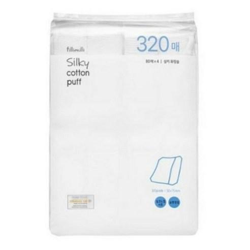 필리밀리 실키 화장솜 80p, 320매입, 1개 - 화장솜/면봉 | 쿠팡