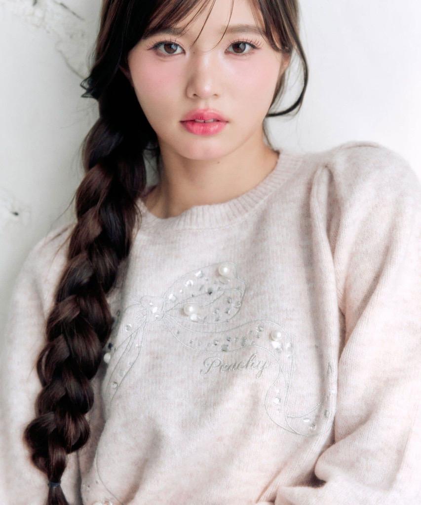 キラキラリボンニット