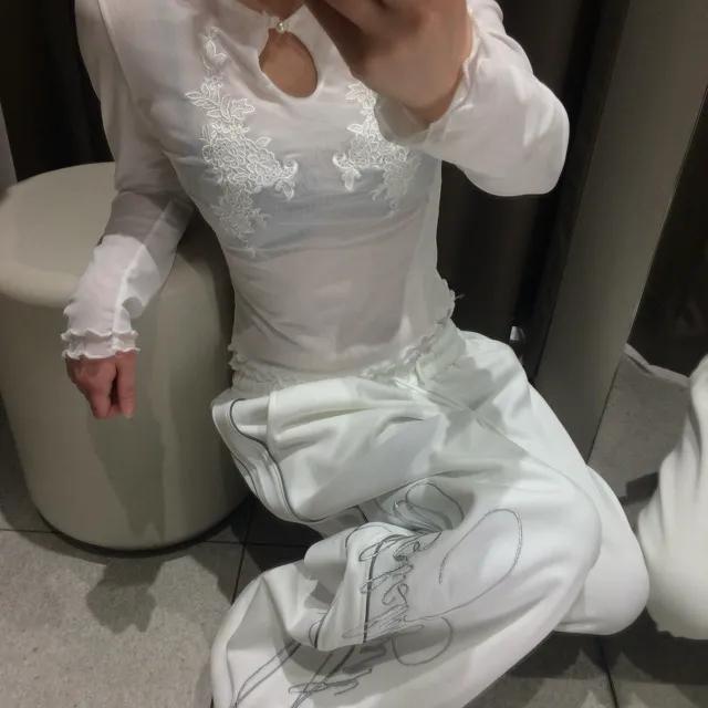 side line lettering pants [3color]