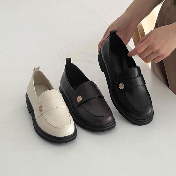 페터라운드코금장장식로퍼(3cm)