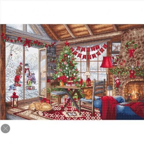 외국 십자수패키지 LETISTITCH/ Christmas Cabin-L8105
