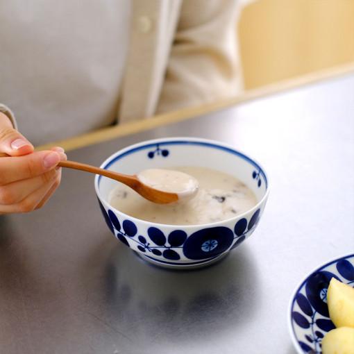 하쿠산 HAKUSAN 블룸 원형볼 S 12.5cm / 그릇 도자기