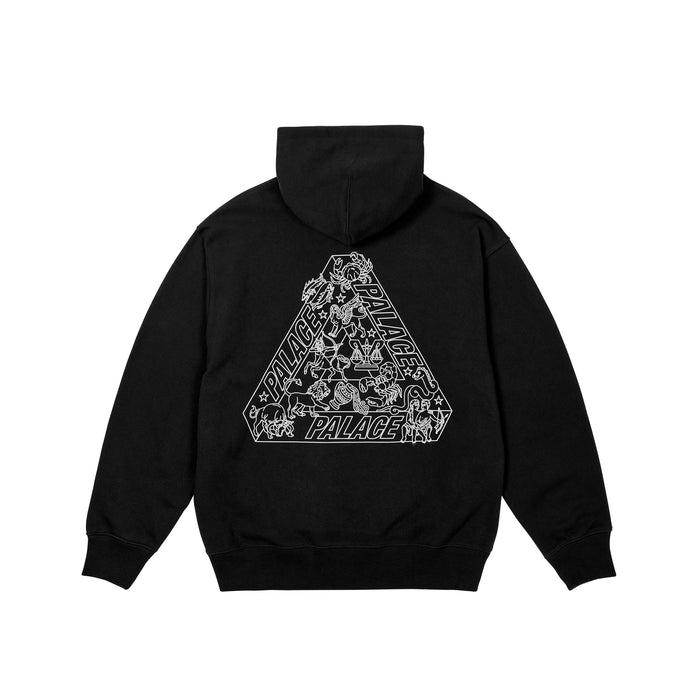 ZODIAC TRI-FERG HOOD BLACK | PALACE SKATEBOARDS