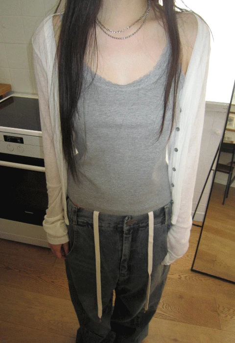 입고지연 [ee] New Tencel Cardigan