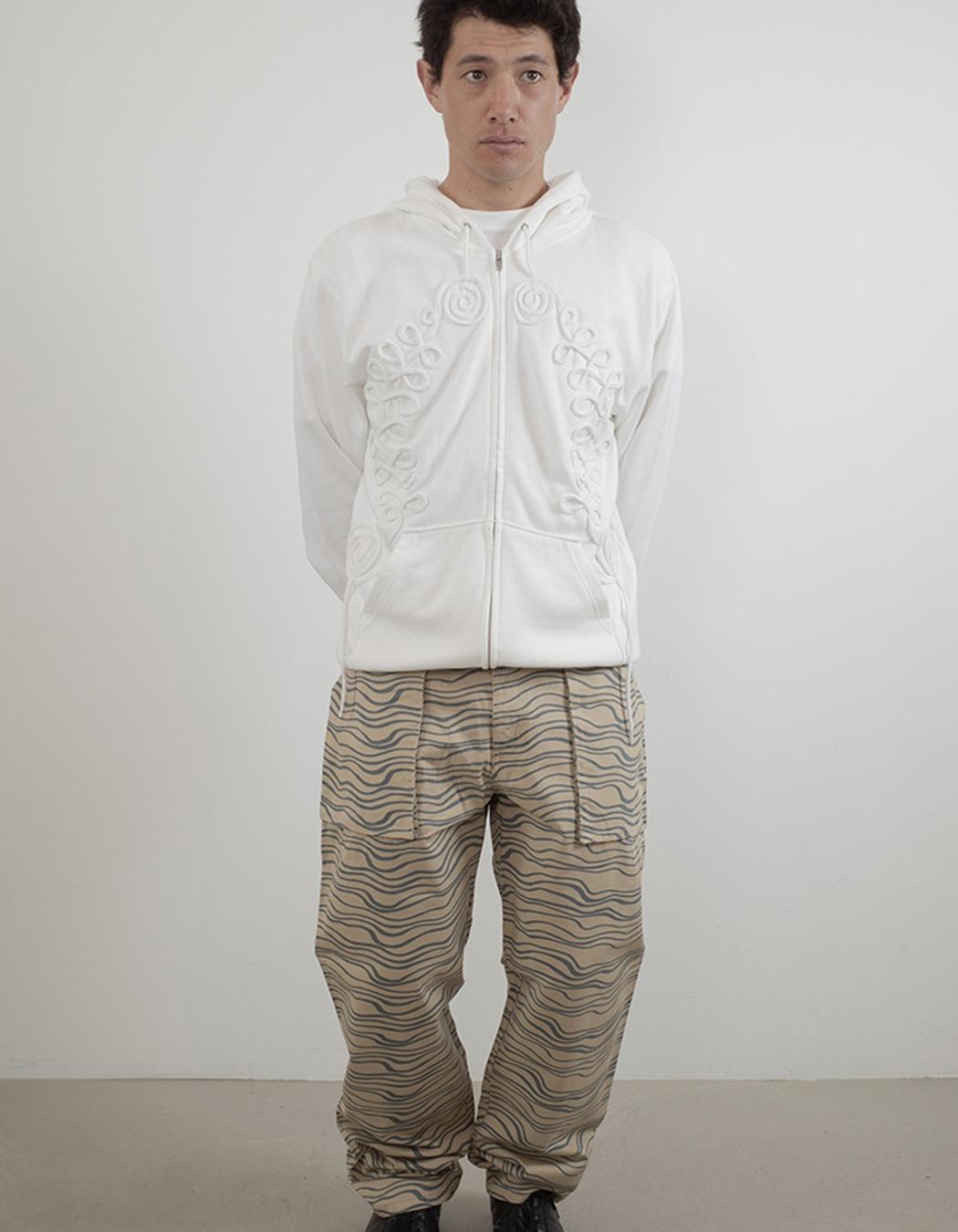 Long String Hoodie - White