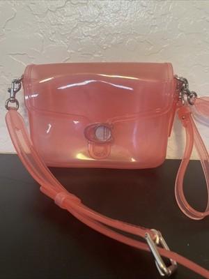 코치 젤리 태비 - 핑크 투명 숄더백