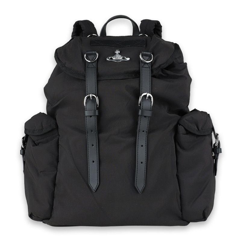 비비안웨스트우드 여성 ORB 하이랜드 백팩(블랙) 43010072U W019E N403