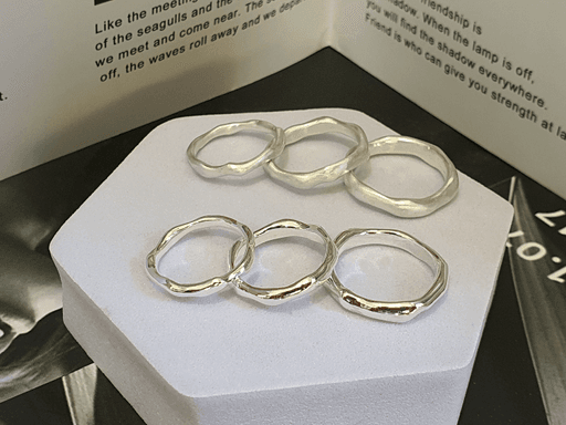 [은반지] 플로우 웨이브 링