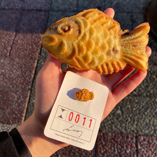 ❄️겨울 간식 미니어쳐 붕어빵 ☃️(뱃지 / 마그넷)