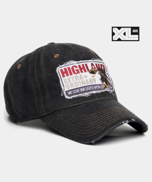 빅사이즈 워싱 볼캡 XL HIGH EA DENIM CAP BLACK