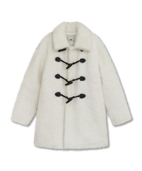 시어링 더플 코트 [IVORY]