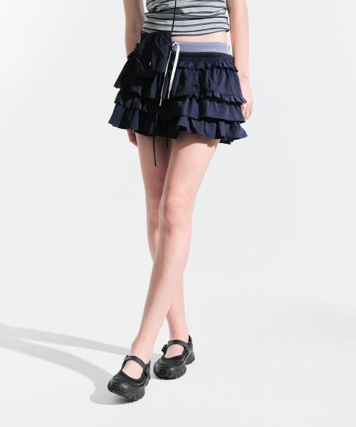 PUA LACE SKIRT (NAVY)