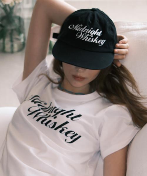 미드나잇 위스키 빈티지 워싱 캡_블랙