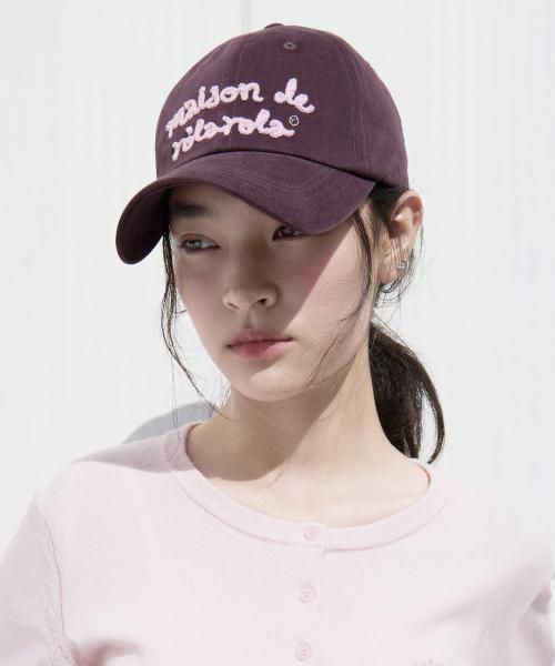 MAISON DE ROLA EMBROIDERY CAP WINE
