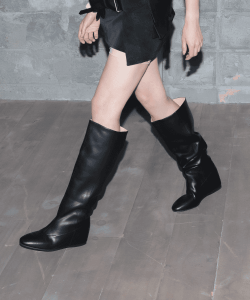 002 2type wedge boots