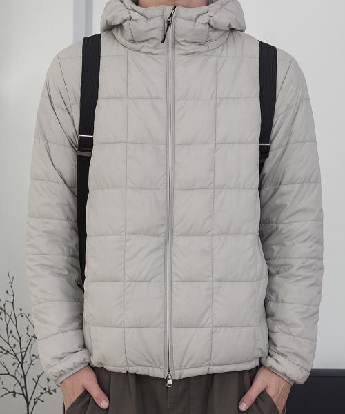 컴피 후디드 라이트 다운 자켓_라이트 그레이