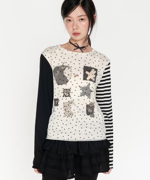 스타 언밸런스 롱슬리브