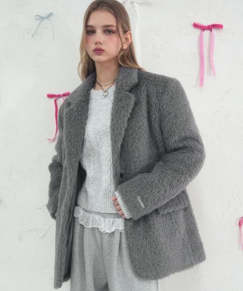 Elizabeth Boucle Blazer GREY