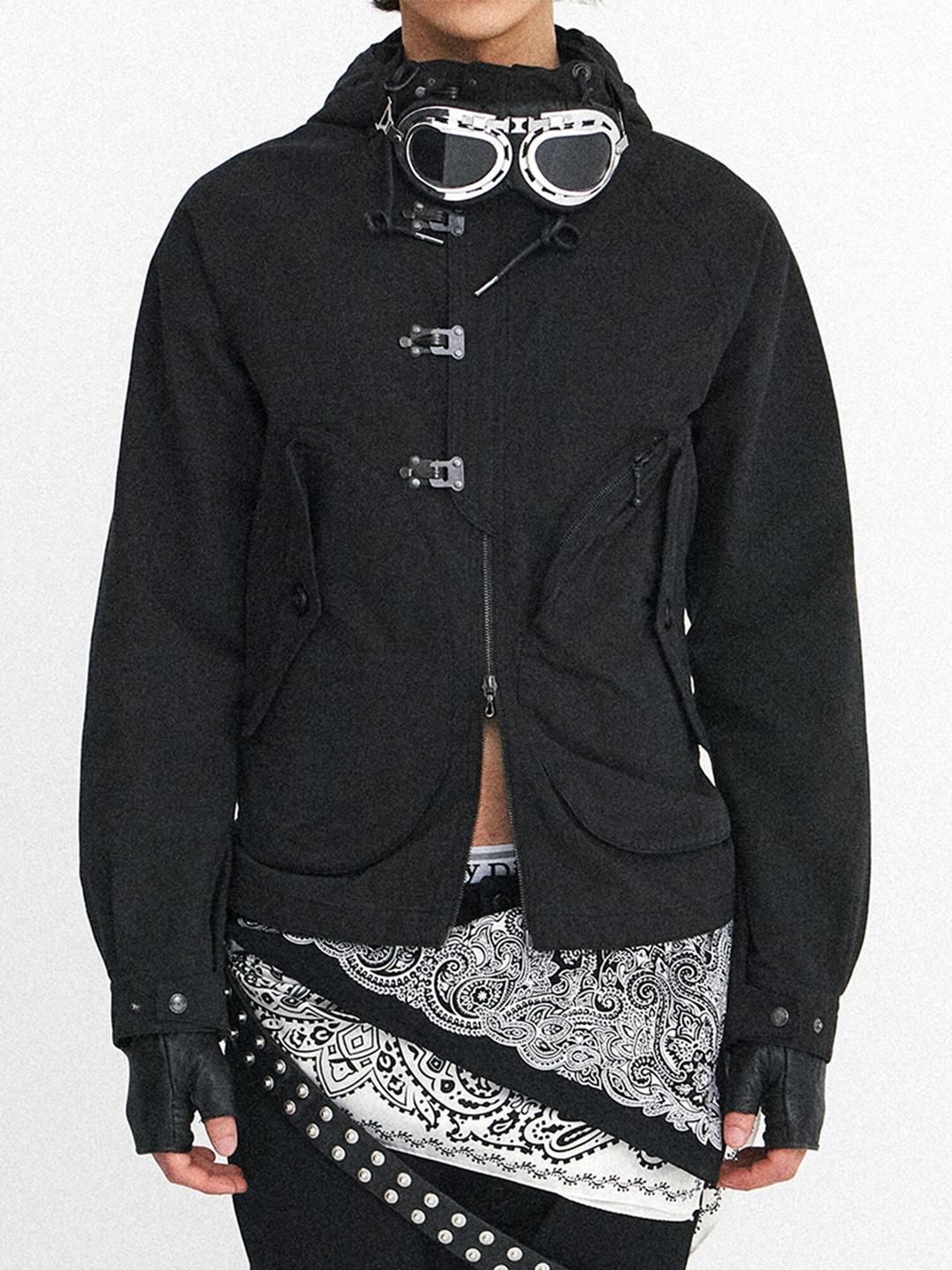 Deck Hoodie Parka - Black