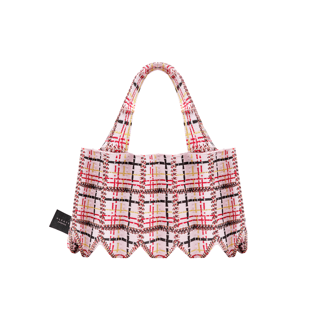 트위드 미니 토트백 페일핑크