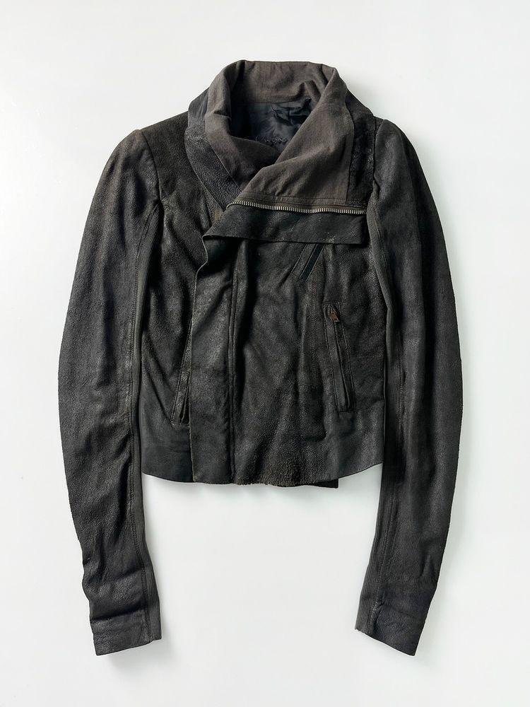 릭오웬스 비대칭 누벅 양가죽 자켓 PN3357