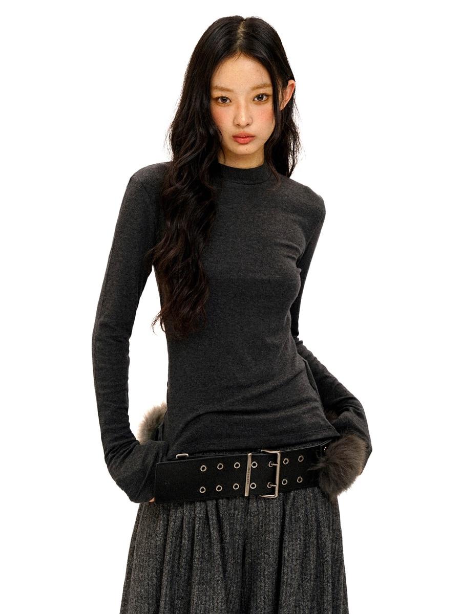 MOROMORO2 Minimalist Basic Solid Color Long Sleeve (3color)