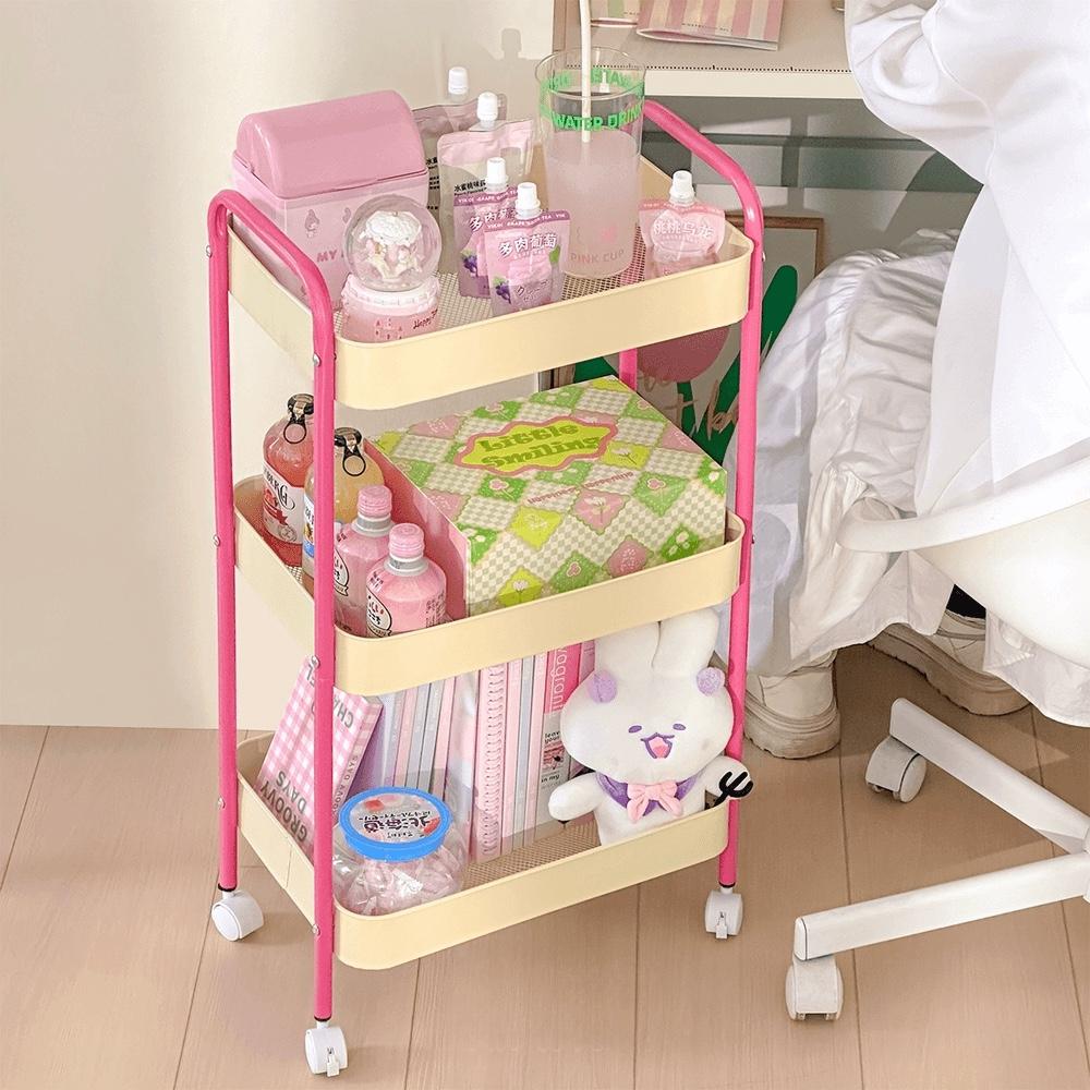 4color Spring Trolley 봄 이동식 3단 트롤리