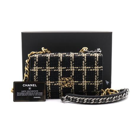 [미사용]Chanel(샤넬) AP0957 트위드 샤넬 19 WOC 체인 숄더백 겸 크로스백aa41432