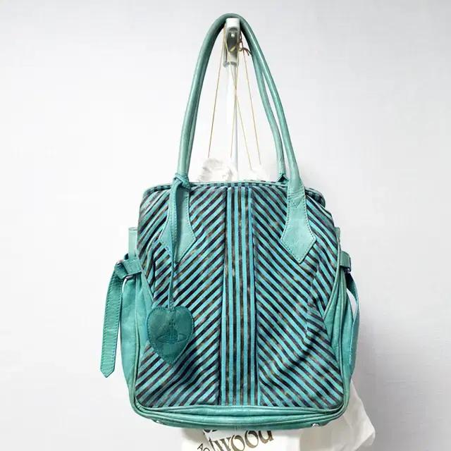 정품 비비안웨스트우드 빈티지워싱 가죽 숄더백