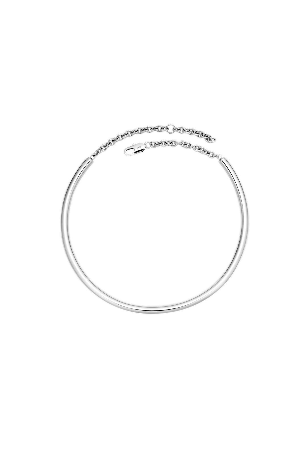 후프링 네크리스 실버