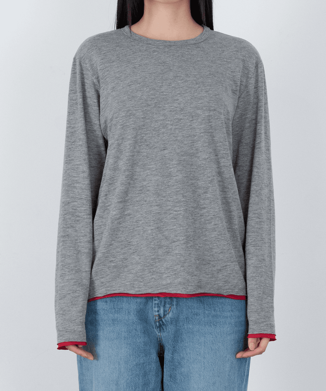 Cutoff Layered Longsleeve (Gray)