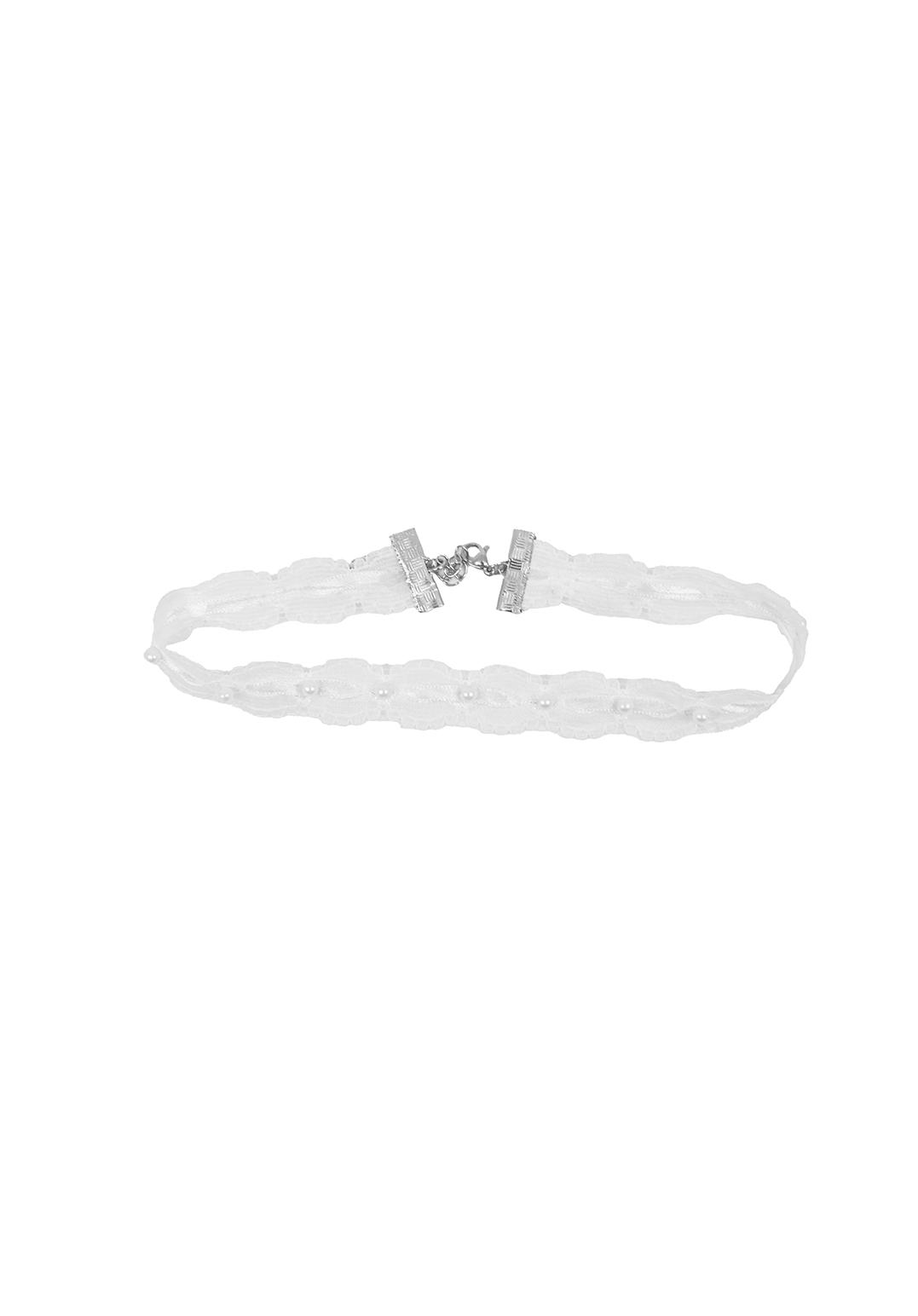 Me愛 - Pearl lace choker (WHITE) | miae