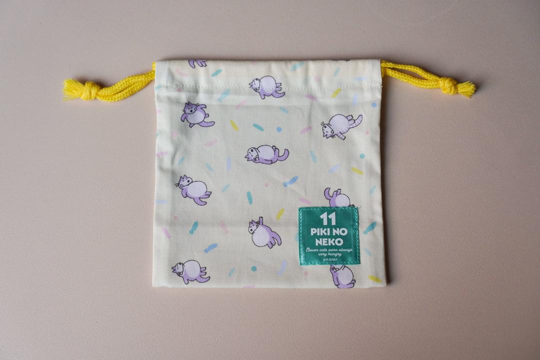 일본 11마리고양이 조리개 파우치 주머니 - 열한마리 고양이 캐릭터 굿즈 복주머니