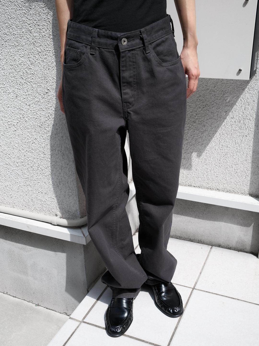 washed cotton pants (mud)