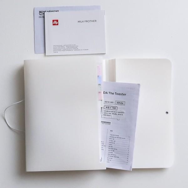 아코디언 서류 파일 포켓 클리어 정리 케이스