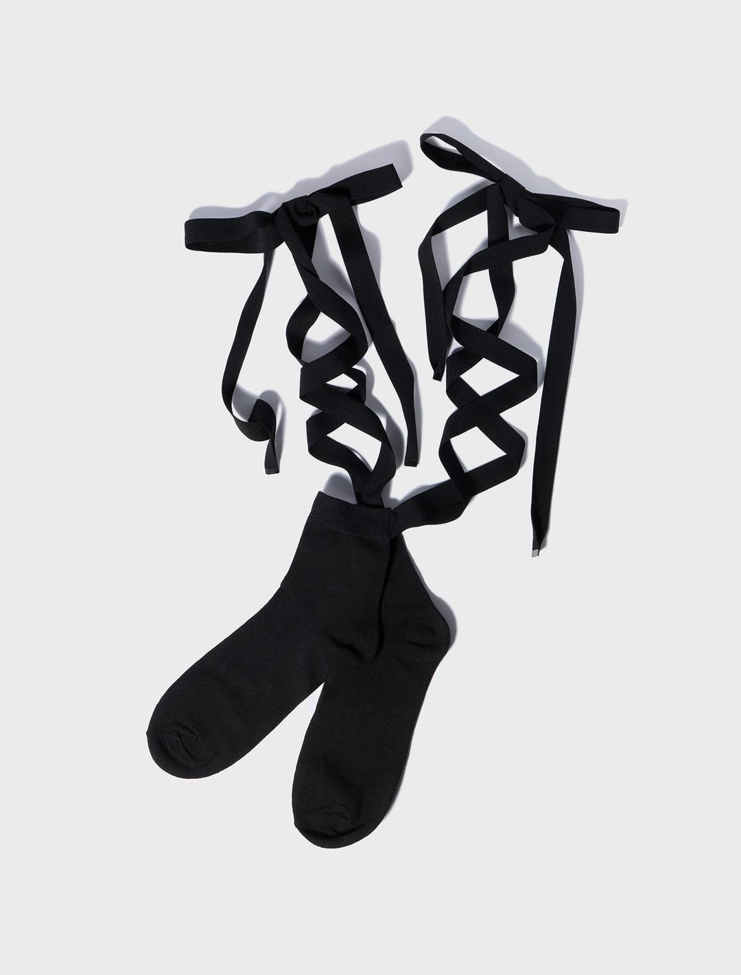 리미 후 레이스업 삭스 블랙 | empty