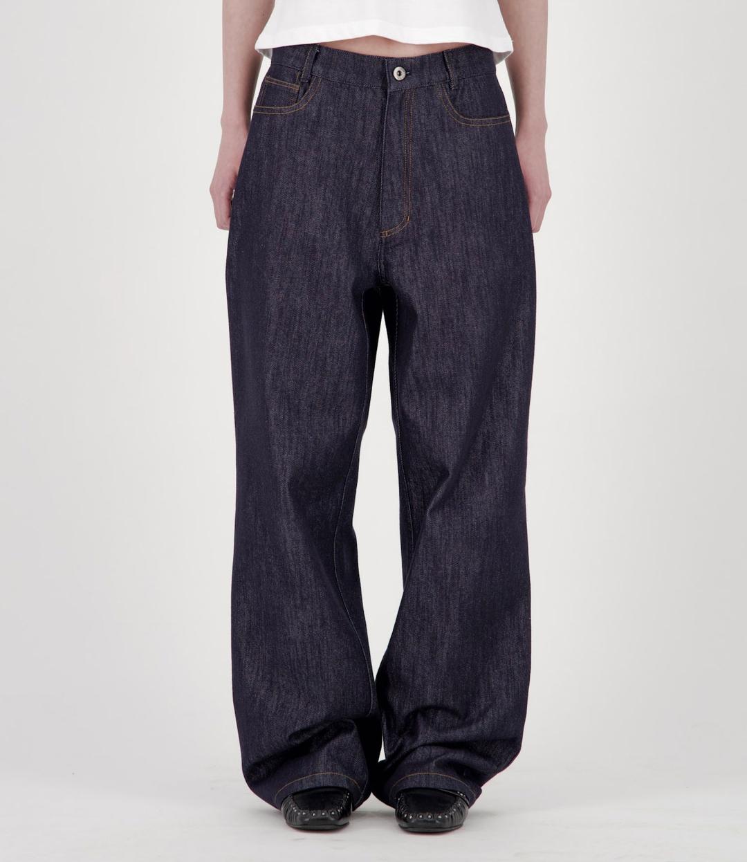 비조 데님 팬츠 - 논페이드 [다크 블루]