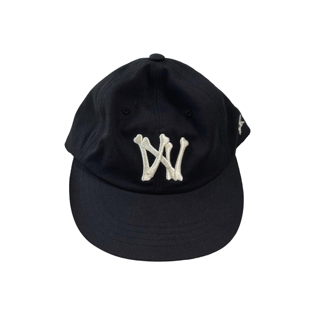 6-Panel Bone A/N Cap - Black