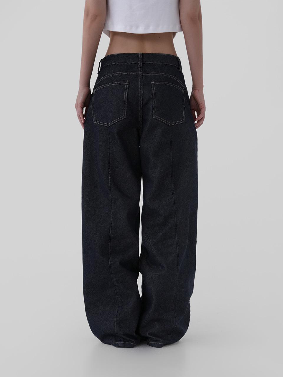 어텀 절개논페이드데님