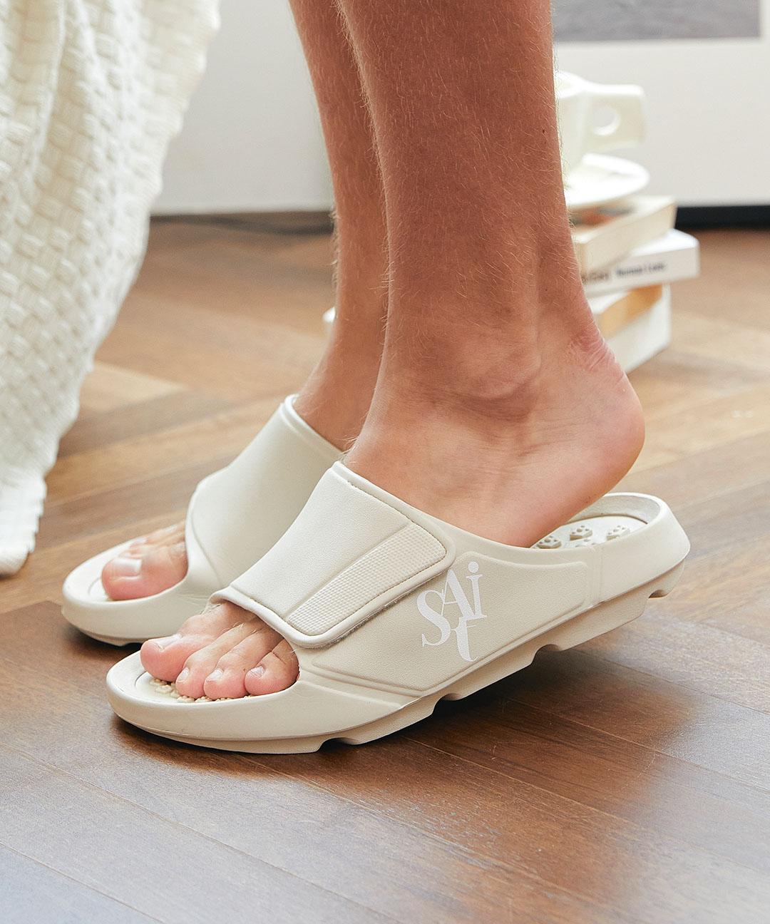 세인트새틴 여배우 프렛 붓기 지압 슬리퍼 6color